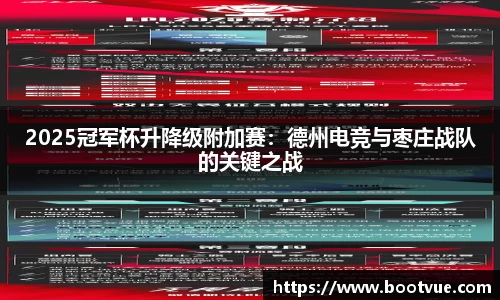2025冠军杯升降级附加赛：德州电竞与枣庄战队的关键之战